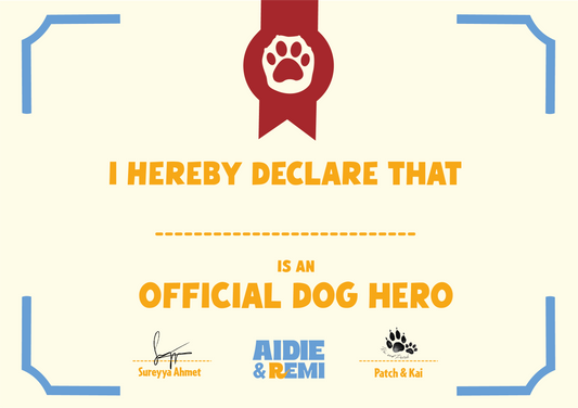Official Dog Hero Certificate — Printable Download